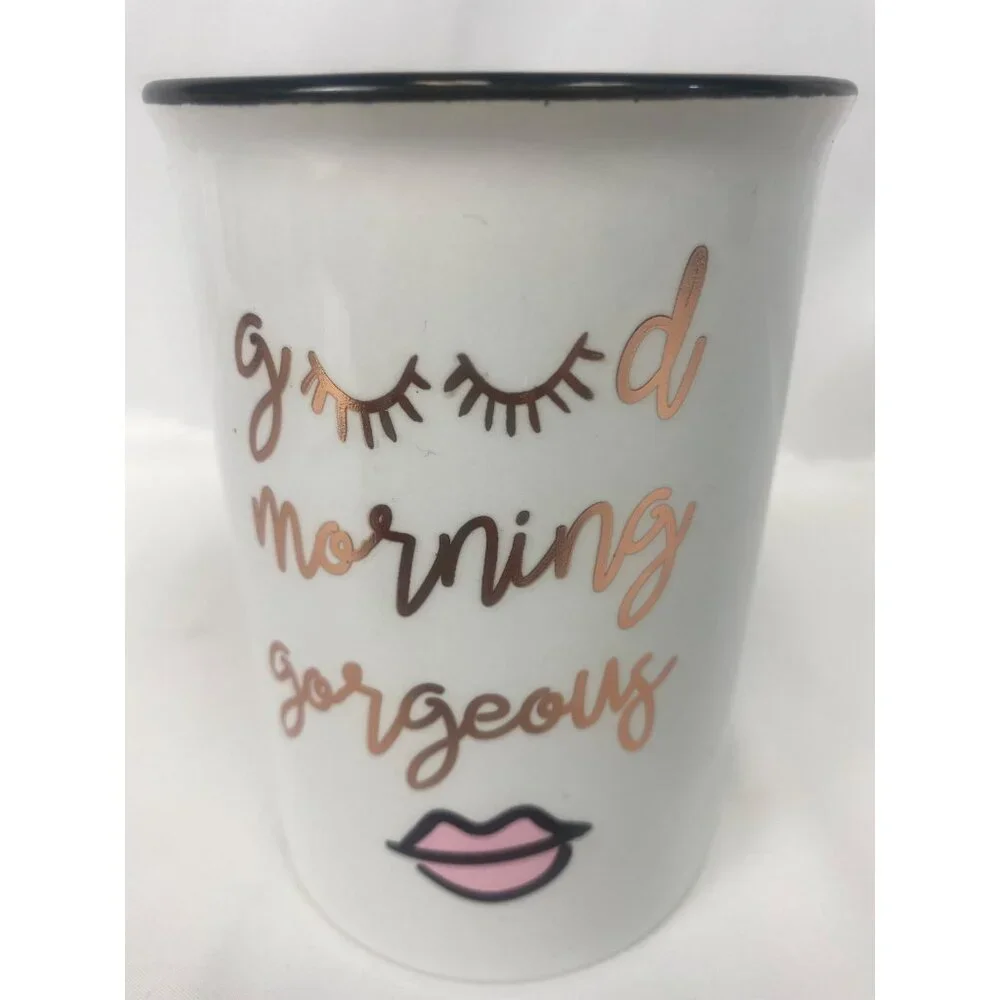 Tri-Coastal Design Makeup Brush Holder Organizer Cup Ceramic